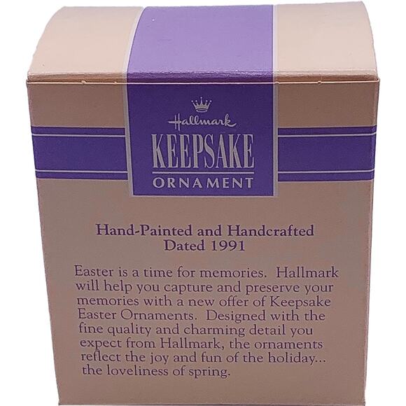 1991 Hallmark Keepsake Easter Collection Gentle Lamb Hand-Painted Ornament - Picture 3 of 6